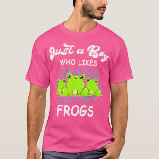 Kikkerdieren Fun Boy Loves Frogs T-shirt