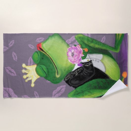 Kikkerdoornhanddoek - Schilderen Strandlaken (Voorkant)