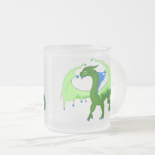 Kikkerdraak Matglas Koffiemok (Voorkant rechts)