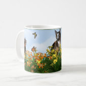 Kikkerend Calico Koffiemok (Voorkant links)