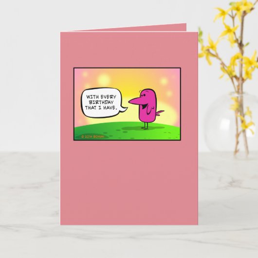 "Kikkererwten!" Verjaardag Kaart #101 (Gele Bloem)