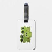 Kikkerfamilie Bagagelabel (Achterkant verticaal)