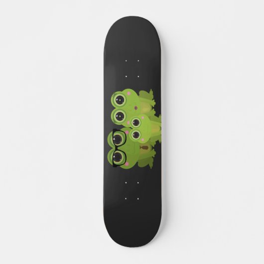 Kikkerfamilie Persoonlijk Skateboard (Voorkant)