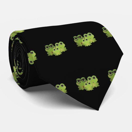 Kikkerfamilie Stropdas (Opgerold)