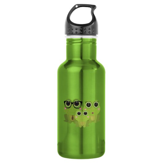 Kikkerfamilie Waterfles (Voorkant)
