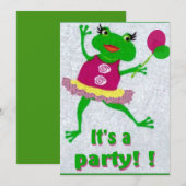 Kikkerfeestdag feestdag kaart (Voorkant / Achterkant)