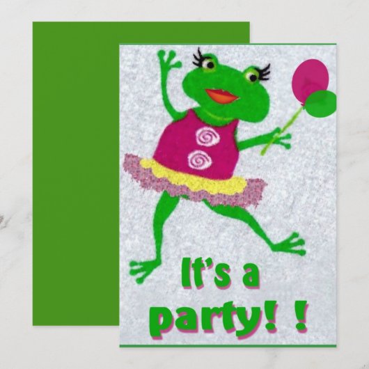 Kikkerfeestdag feestdag kaart (Voorkant / Achterkant)