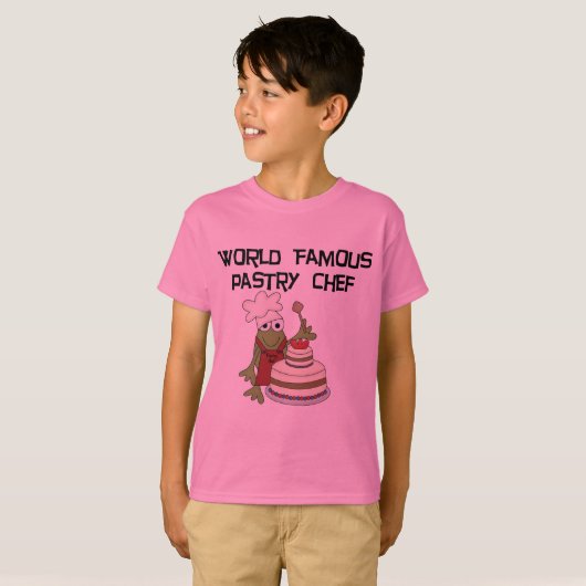 Kikkergebak Chef Tshirts en schenknoppen (Voorkant volledig)