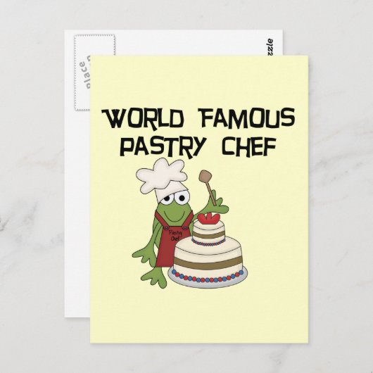 Kikkergebak Chef Tshirts en schenknoppen Briefkaart (Voorkant / Achterkant)