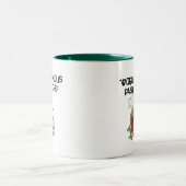 Kikkergebak Chef Tshirts en schenknoppen Tweekleurige Koffiemok (Center)