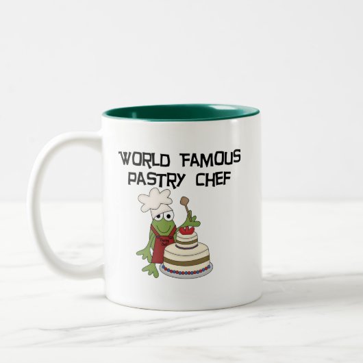 Kikkergebak Chef Tshirts en schenknoppen Tweekleurige Koffiemok (Links)