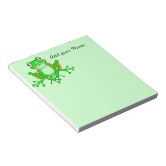 Kikkergeschenken voor kikkervisjes voor Notitieblo Notitieblok