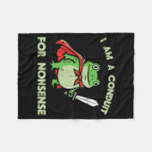 Kikkergids voor onzin grappige meme dier mannen fleece deken (Voorkant (Horizontaal))