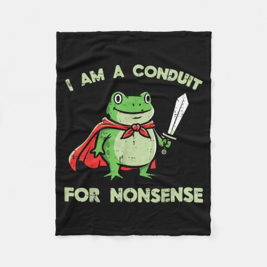 Kikkergids voor onzin grappige meme dier mannen fleece deken (Voorkant)
