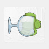 Kikkerglas Fleece Deken (Voorkant (Horizontaal))