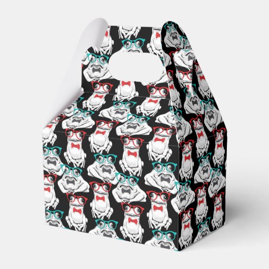 Kikkerglazen patroon bedankdoosjes (Achterkant)