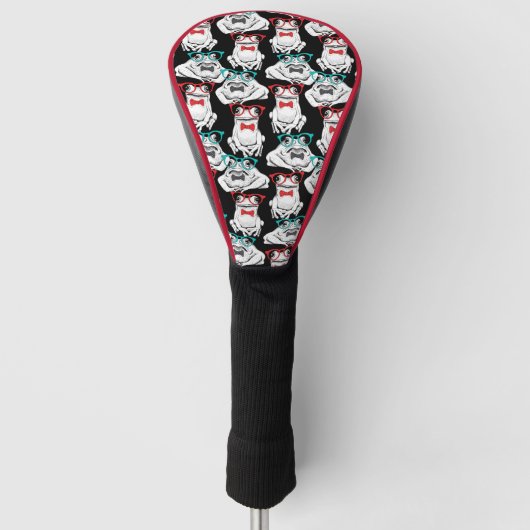 Kikkerglazen patroon golfheadcover (Voorkant)