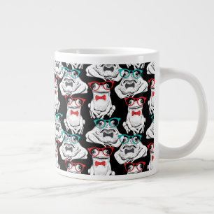 Kikkerglazen patroon grote koffiekop