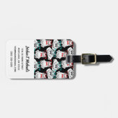 Kikkerglazen patroon | Jouw namen toevoegen Bagagelabel (Voorkant horizontaal)