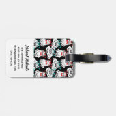 Kikkerglazen patroon | Jouw namen toevoegen Bagagelabel (Achterkant horizontaal)