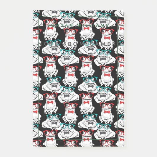 Kikkerglazen patroon | Jouw namen toevoegen Post-it® Notes (Voorkant)