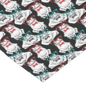 Kikkerglazen patroon korte tafelloper (Hoek)