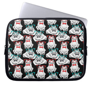 Kikkerglazen patroon laptop sleeve
