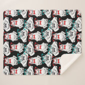 Kikkerglazen patroon sherpa deken (Voorkant (horizontaal))