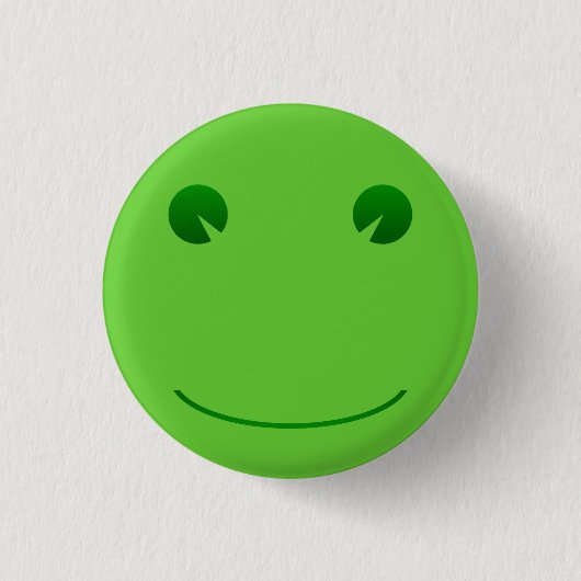 Kikkerglimlach Knop Ronde Button 3,2 Cm (Voorkant)