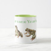 Kikkergroen en wit waterlelingenpatroon mok (Midden)