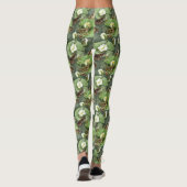 Kikkergroen en witte waterlib leggings (Achterkant)