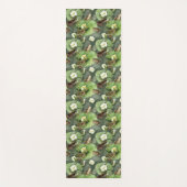 Kikkergroen en witte waterlio's yogamat (Voorkant)