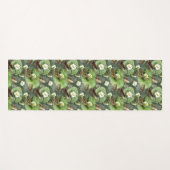 Kikkergroen en witte waterlio's yogamat (Voorkant (horizontaal))