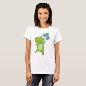 Kikkergroene ballonnen Funny Animals Kinder T-shirt (Voorkant volledig)