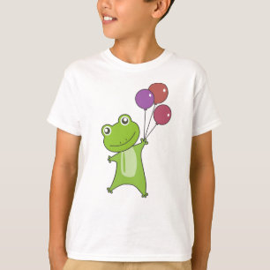 Kikkergroene ballonnen Funny Animals Kinder T-shirt