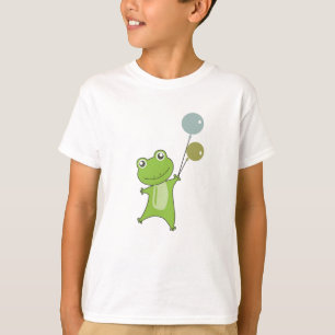 Kikkergroene ballonnen grappige dieren voor kinder t-shirt