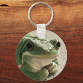 Kikkergroene boomkikker sleutelhanger (Voorkant)