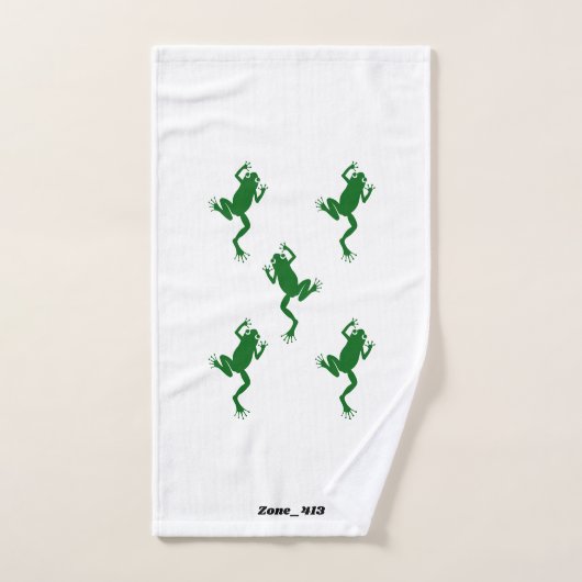 Kikkerhanddoek ingesteld door Zone_413 Bad Handdoek (Handdoek)