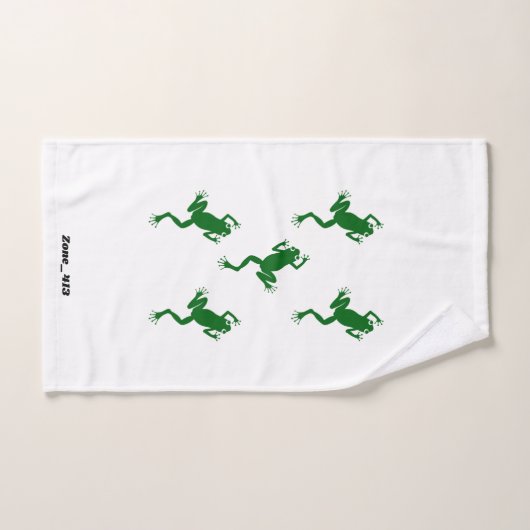 Kikkerhanddoek ingesteld door Zone_413 Bad Handdoek (Handdoek)