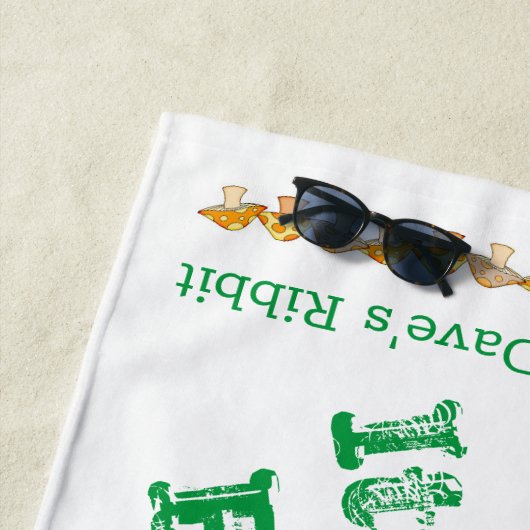 Kikkerhanddoeken, kikkervisje strandlaken (In situ)