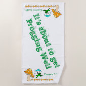 Kikkerhanddoeken, kikkervisje strandlaken (Voorkant)