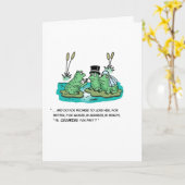 Kikkerhuwelijk Kaart (Gele Bloem)