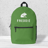 Kikkericoon Motief Schattige Groen Bedrukte Rugzak