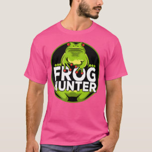 Kikkerjager of amfibievanger voor kikkerliefhebber t-shirt