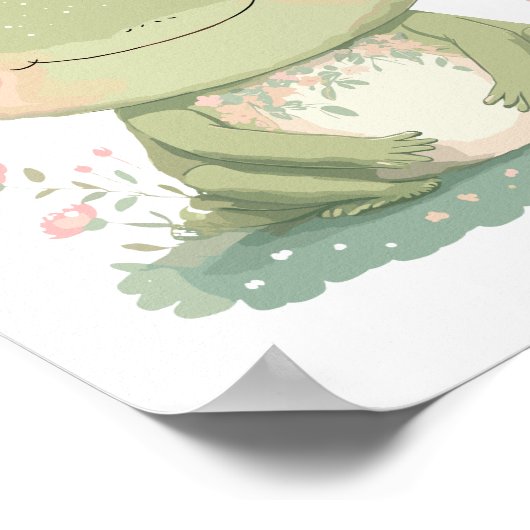 Kikkerkamer Decor Schattige Baby Boho Poster (Hoek)