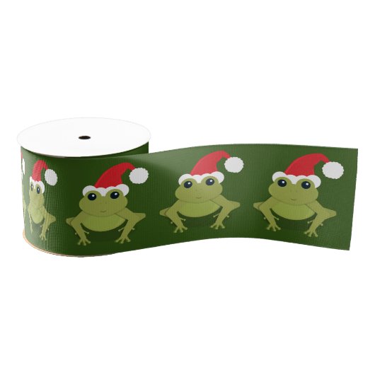 Kikkerkerst met kerstmis grosgrain lint (Spoel)