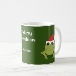 Kikkerkerst met kerstmis koffiemok