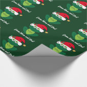 Kikkerkerst Schattige Groen Monogram Cadeaupapier (Hoek)