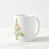 Kikkerkerstboomkikker Gift Funny Kerstkikker Koffiemok (Voorkant rechts)