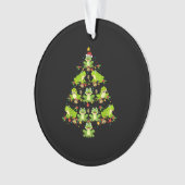 Kikkerkerstboomkikker Gift Funny Kerstkikker Ornament (voorkant)